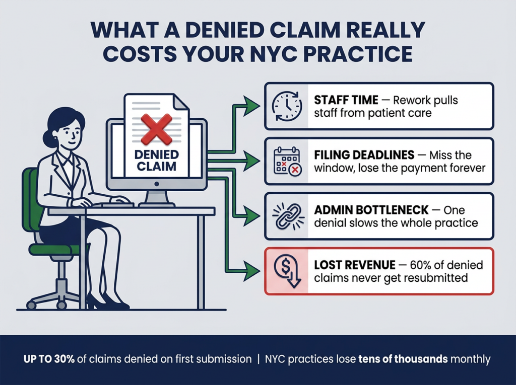 What claim denials really cost NYC area practices